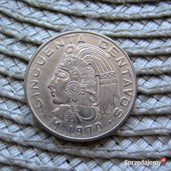 Meksyk 50 Centavo 1970r Kalisz