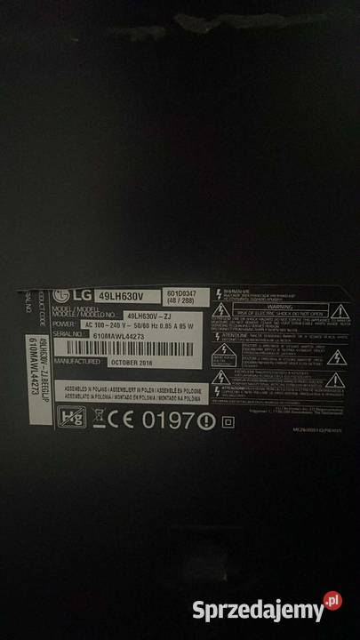 telewizor lg 49LH630V 49 z funkcją smart Telewizory Wola Filipowska