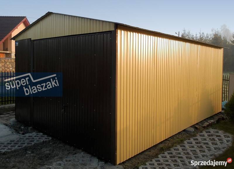 Garaż blaszany 4x6 8017 wzmocnione garaże mazowieckie Radom
