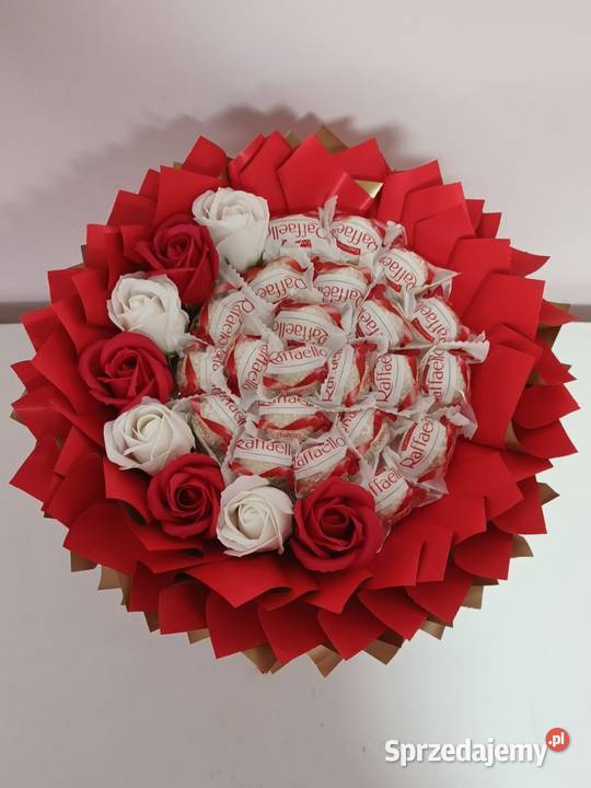 Bukiet jadalny z Raffaello bukiet ze słodyczy Warszawa