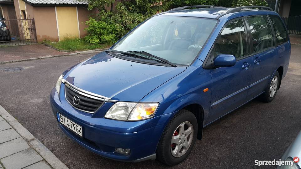 Mazda mpv z LPG 7 miejsc Okazja relingi dachowe Białystok sprzedam
