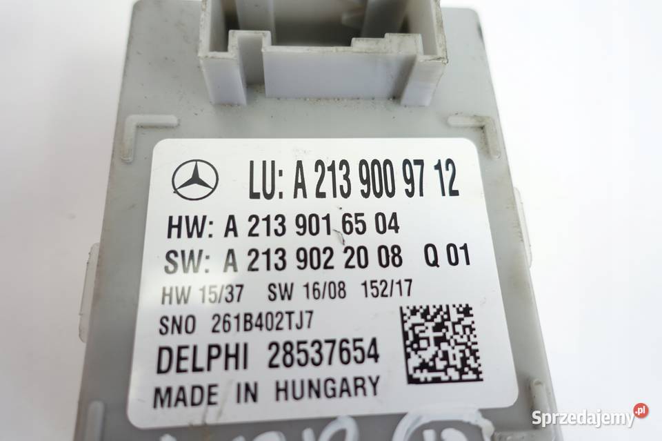 Mercedes W213 C213 MODUŁ STEROWNIK A2139009712 lubelskie Rudka