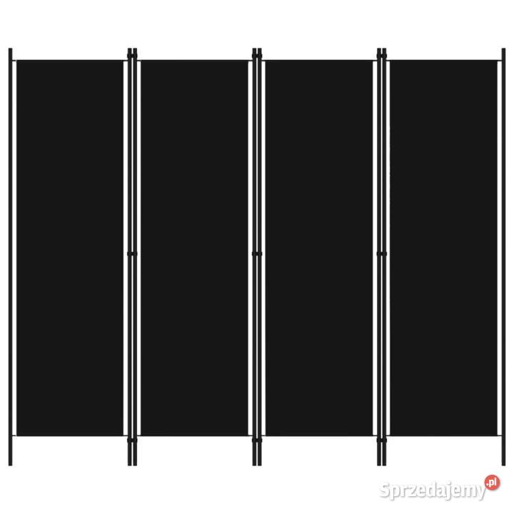 vidaXL Parawan 4panelowy czarny 200 x 180 Warszawa