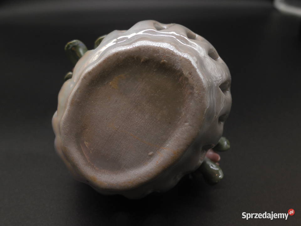 Ceramiczny koszyczek mały ażurowy Raszków