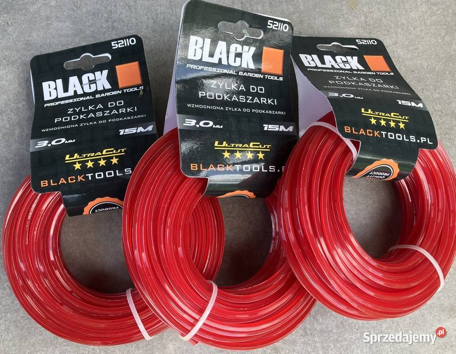 ŻYŁKA do podkaszarki kwadratowa 3mm 15m BLACK Warszawa
