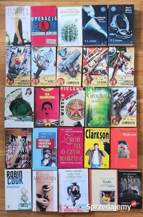Zestaw 85 książek różnych autorów Warszawa sprzedam
