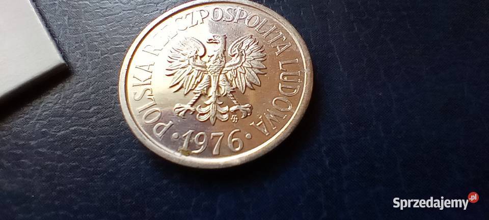 Stare monety 20 gorszy 1976 lustrzanka PRL Lesko