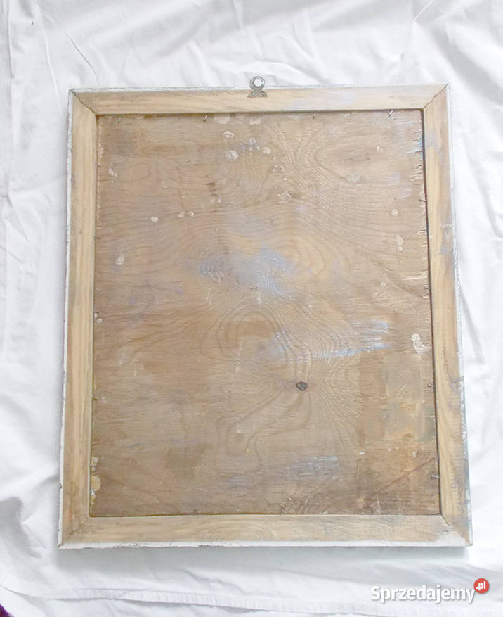 obraz ręcznie malowany zimowy pejzaż namalowany Bydgoszcz sprzedam