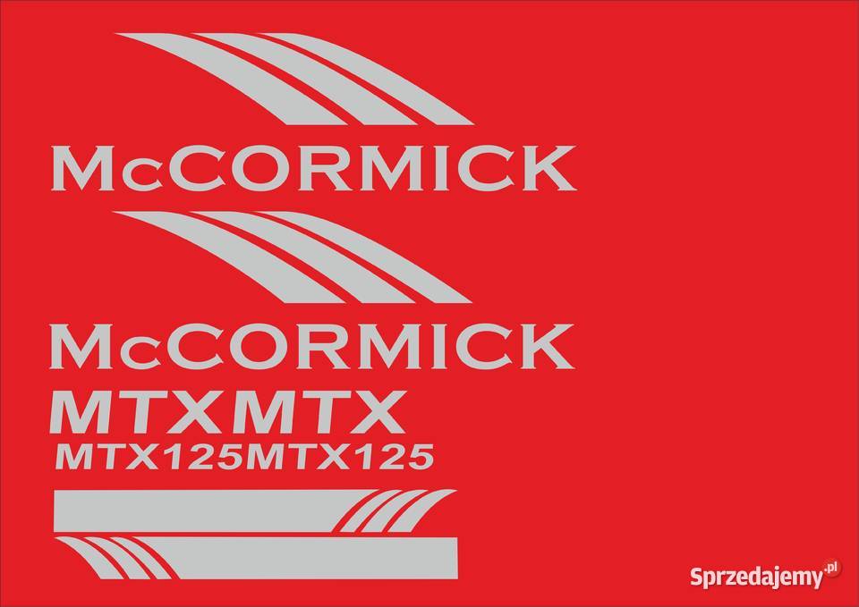 Naklejki Mccormick mtx 125 i inne modele super Bydgoszcz
