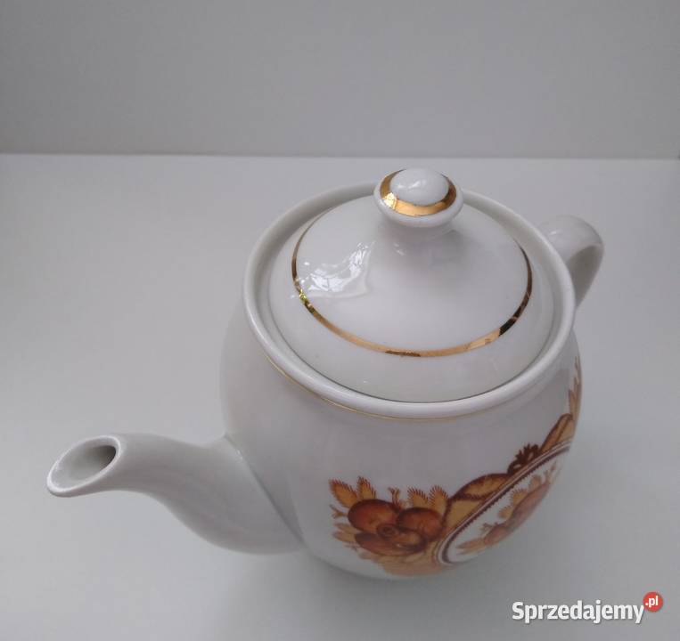 Zestaw czajnik czajniki cukiernica Porcelana Gdańsk