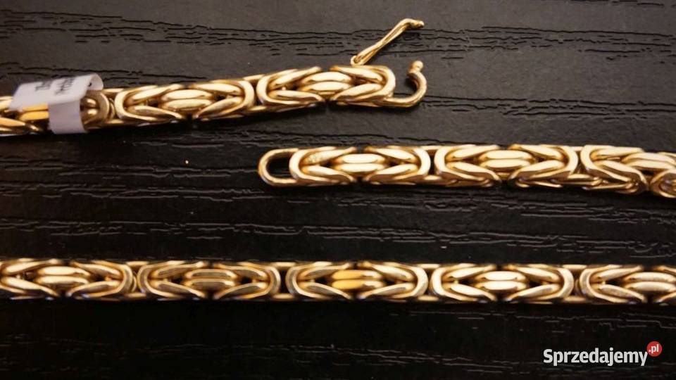 ZŁOTY ŁAŃCUSZEK KRÓLEWSKI SPLOT 100 GRAM BŁYSK złote mazowieckie Warszawa