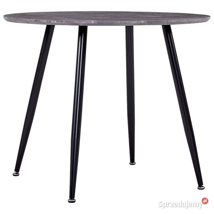 vidaXL Stół do jadalni, kolor betonowy i czarny,(248303)