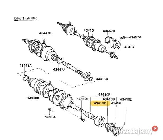 Łożysko półosi Toyota Lexus 9036936001 kujawsko-pomorskie Bydgoszcz
