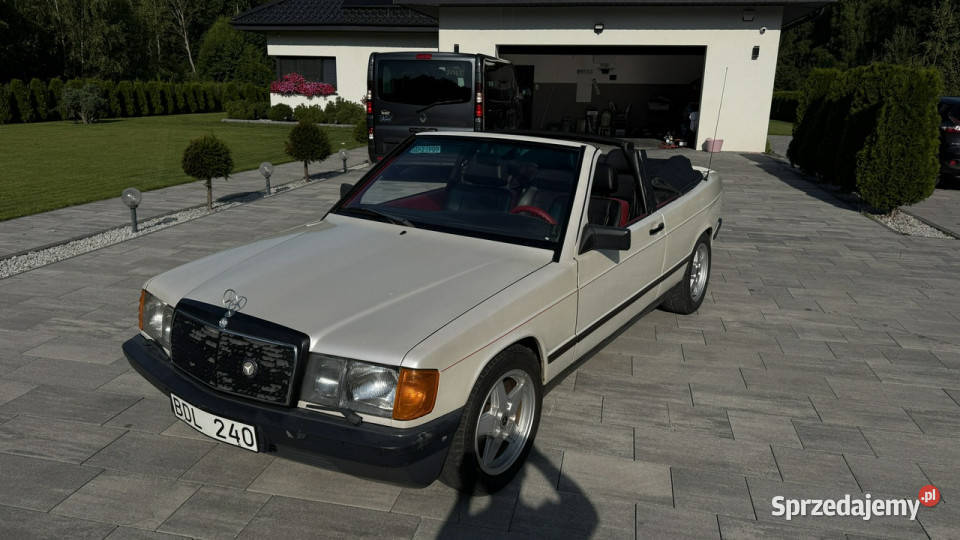 Mercedes W201 20benz Kabriolet skóry podgrzewane manualna Mercedes-Benz