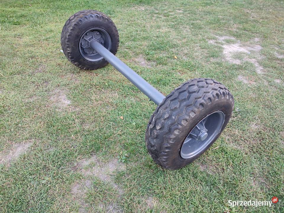 Oś z kołami 100 75 r15 do przyczepy jednoosiowej