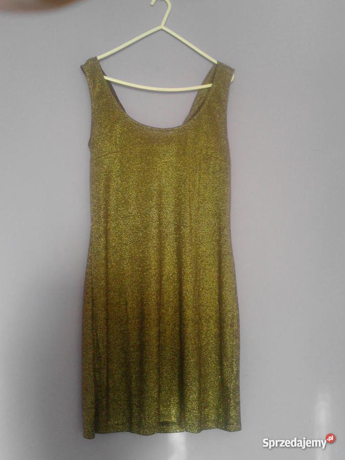 Sukienka HM z metką złota Plisowana  Odzież damska