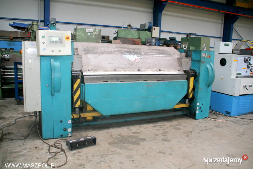 Zaginarka mechaniczna do blachy Ozamech 6 x 2000 Produkcja Głowno