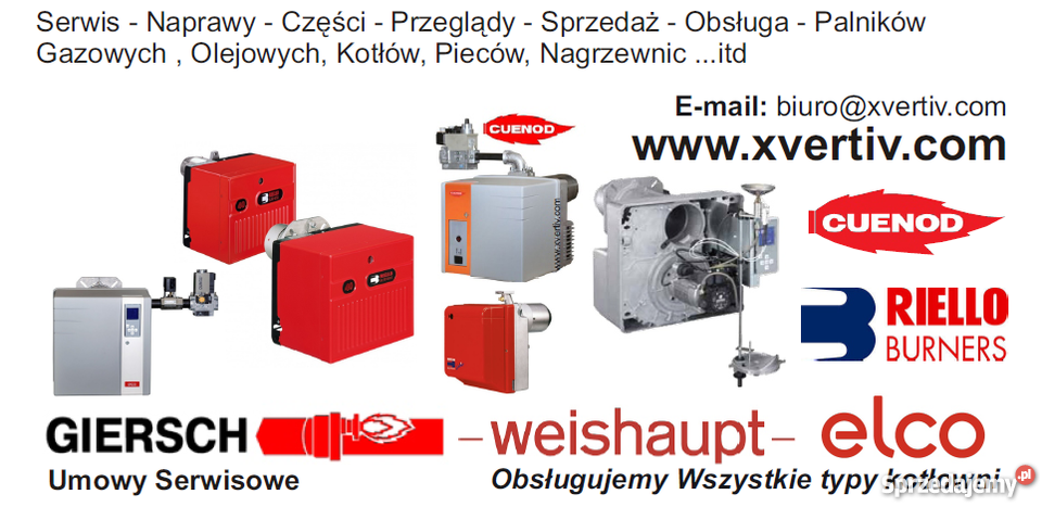 Palniki Olejowe Elco XVERTIV Cżęści do palników małopolskie Kraków