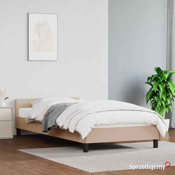 Rama łóżka z zagłówkiem bez materaca cappuccino 207cm Warszawa sprzedam