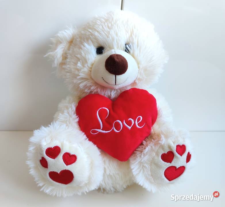Nowy Miś z sercem Love maskotka Pepco Walentynki śląskie Katowice