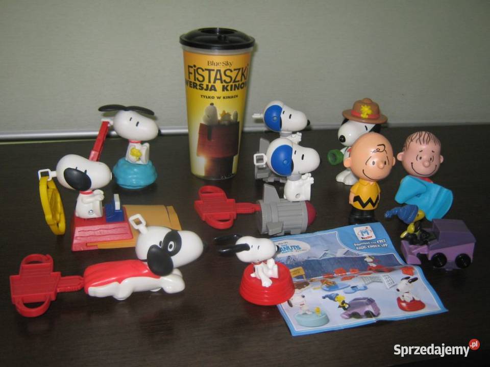 Pieski Snoopy Fistaszki 11 sztuk Figurki Baranowo
