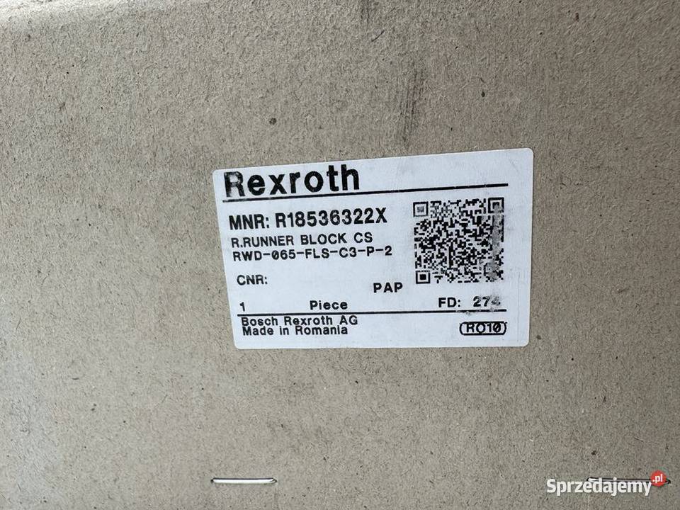 Rexroth R18536322X RWD065FLSC3P2 Runner Block Warszawa