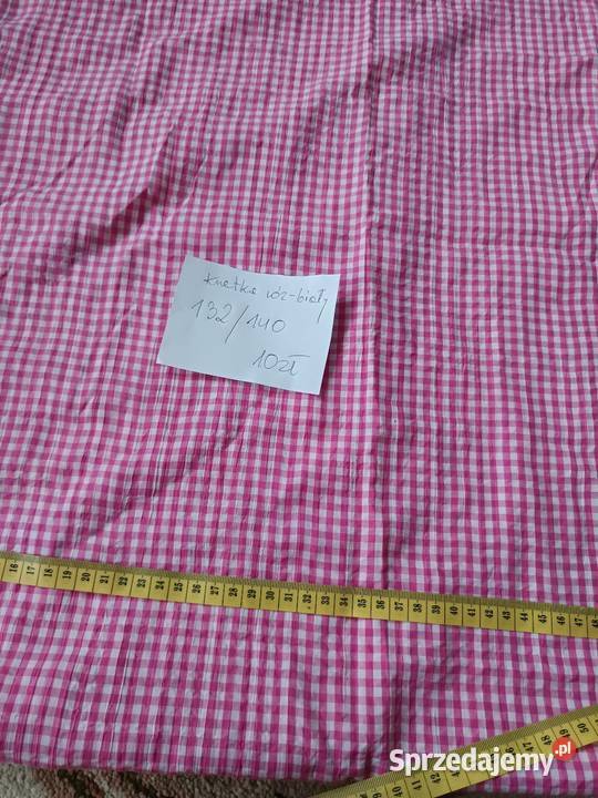 Sprzedam nadmiar różnych tkanin dzianin lubelskie Sętki