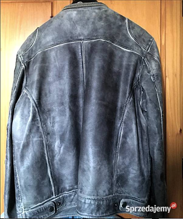 Kurtka Skórzana Bruno Banani Leather Vintage szary/srebrny sprzedam