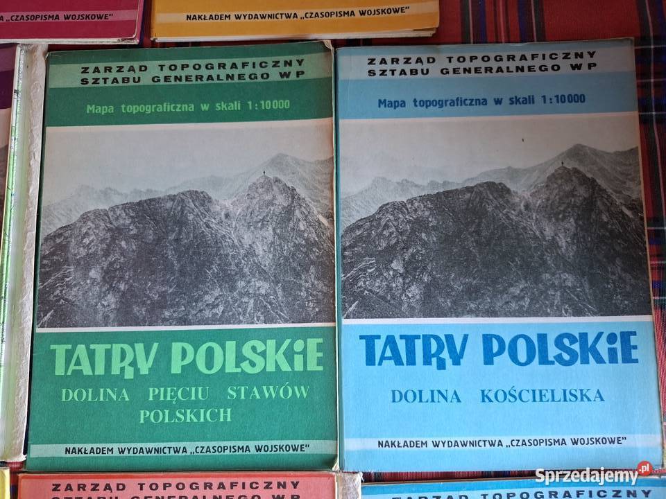 Tatry Polskie mapy topograficzne w skali 1 10 Rok wydania 1988 Kraków sprzedam