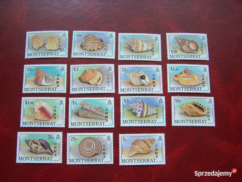 Montserrat 1989 MNH Fauna Ślimaki Muszle Filatelistyka