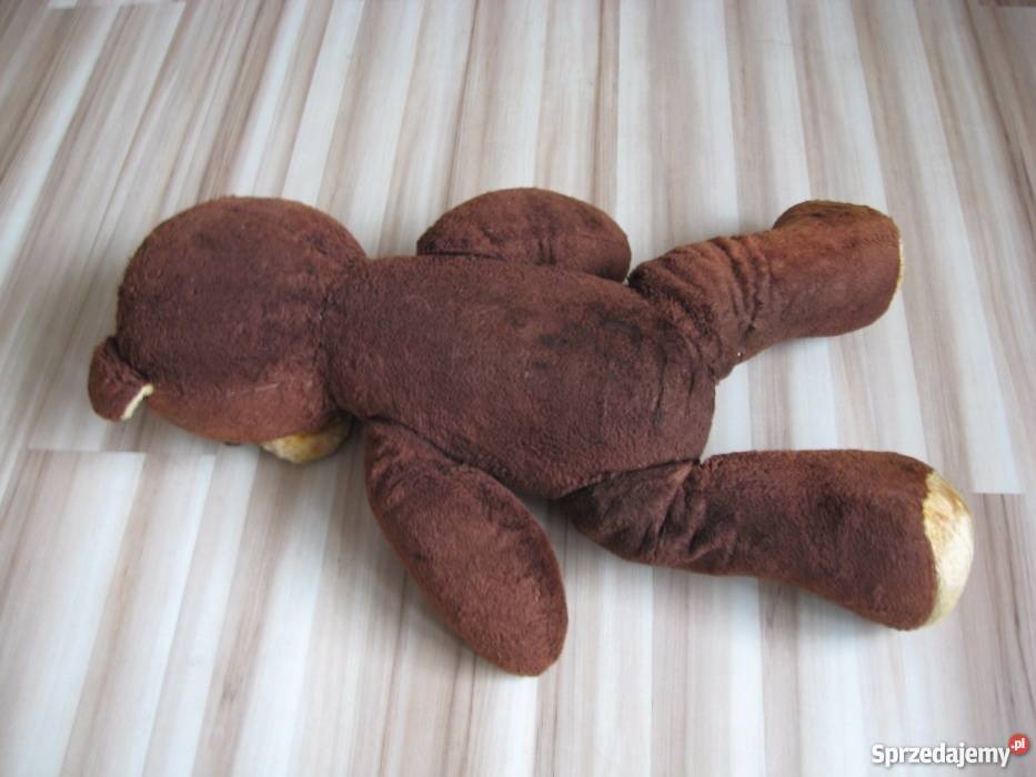 Stary zabytkowy Miś sianiak Ładny Stan 70 Grodziczno