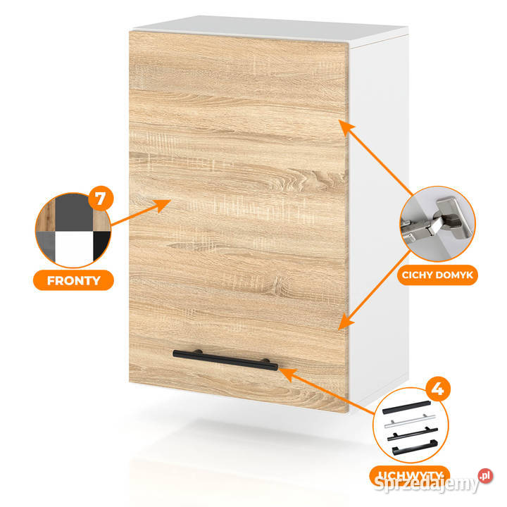 szafka kuchenna wisząca modułowa drewniana z warmińsko-mazurskie sprzedam