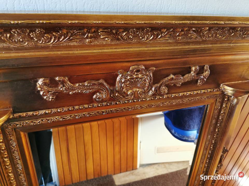 Duże barokowe Lustro 133x97 Barok Drewniana łódzkie