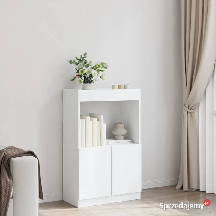 Wysoka szafka biała 63x33x100 materiał Warszawa