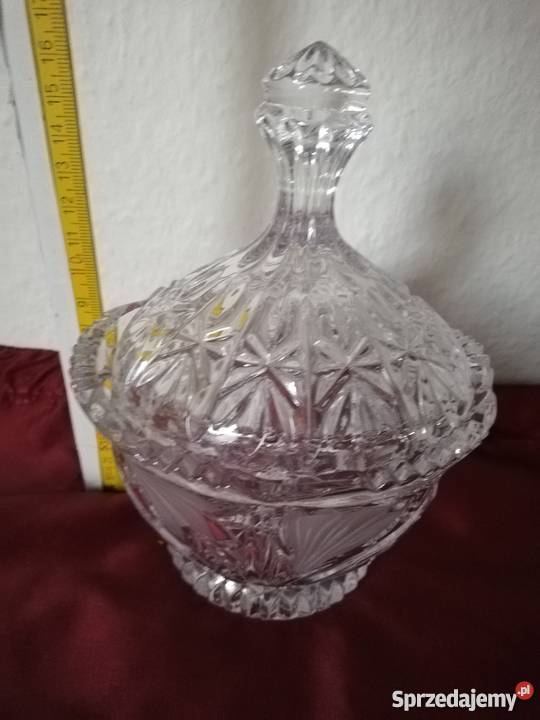 Bomboniera cukiernica kryształowa Ropa