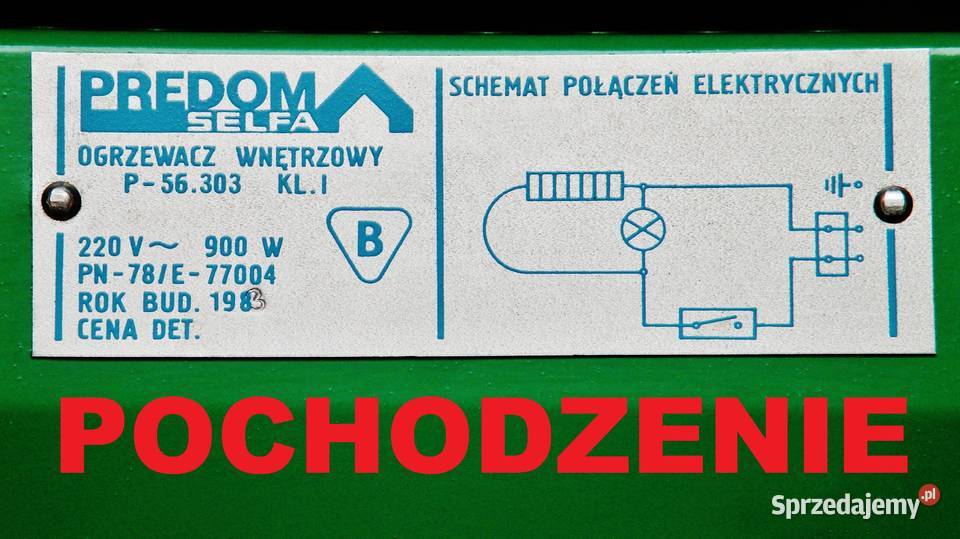 Grzałka ogrzewacza Predom Selfa P56303 oryginał kujawsko-pomorskie Bydgoszcz sprzedam