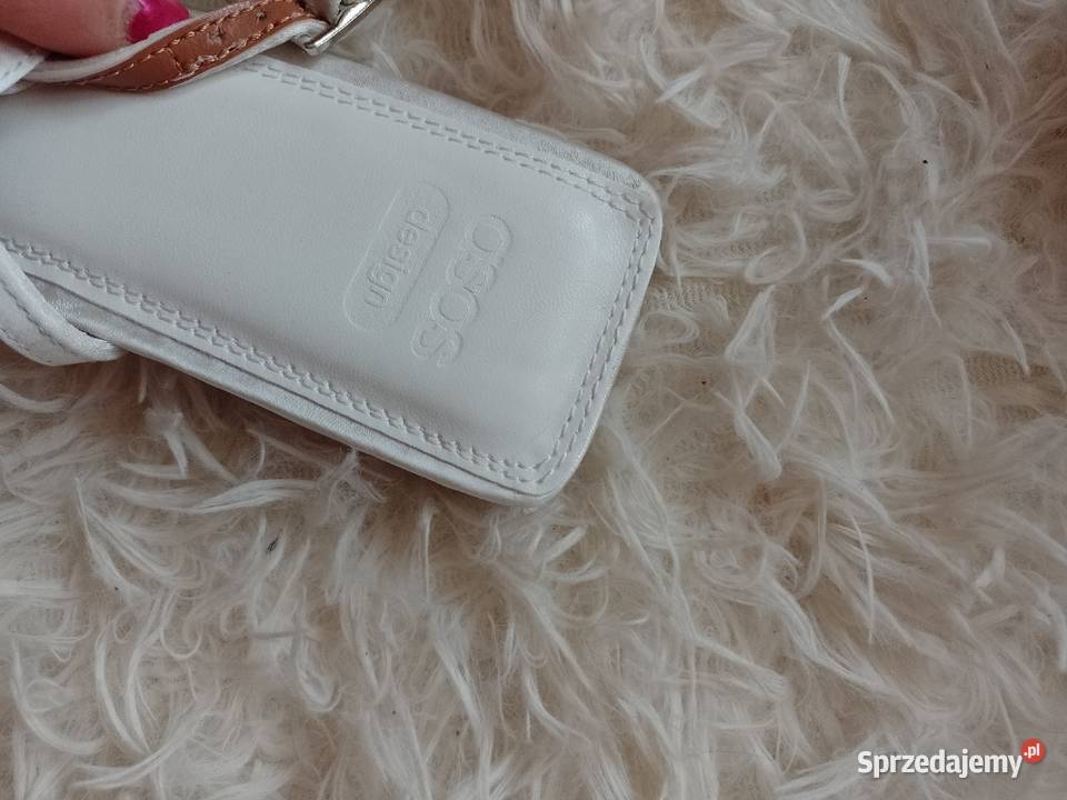 40 ASOS Design Białe baleriny z odkrytą piętą z Kraków
