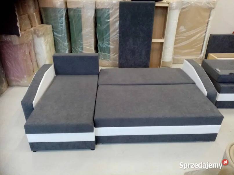 Tani narożnik 230x145 z funkcją spania Szybka Narożniki łódzkie