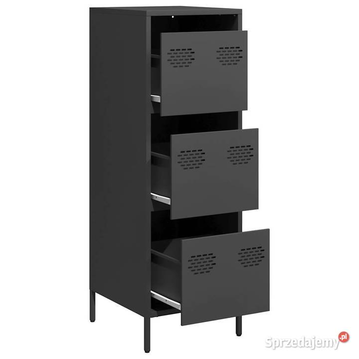 Szafka czarna 39x35x1035 stal WM851400