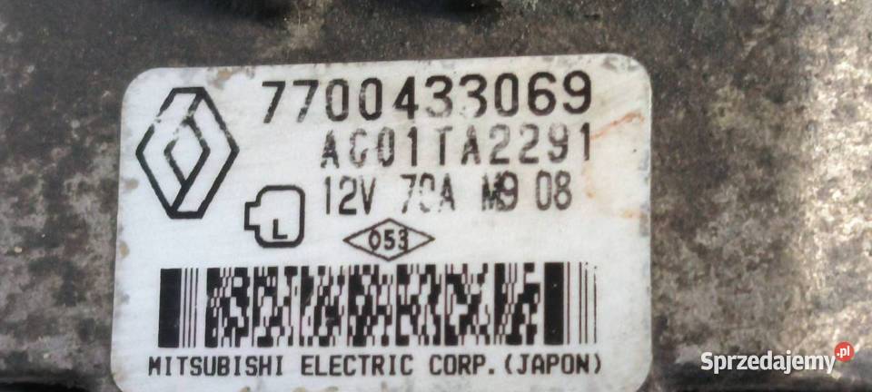 ALTERNATOR RENAULT CLIO II kujawsko-pomorskie Lipno