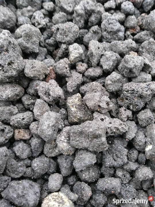 Lawa wulkaniczna czarna grys podłoże do akwarium Sosnowiec