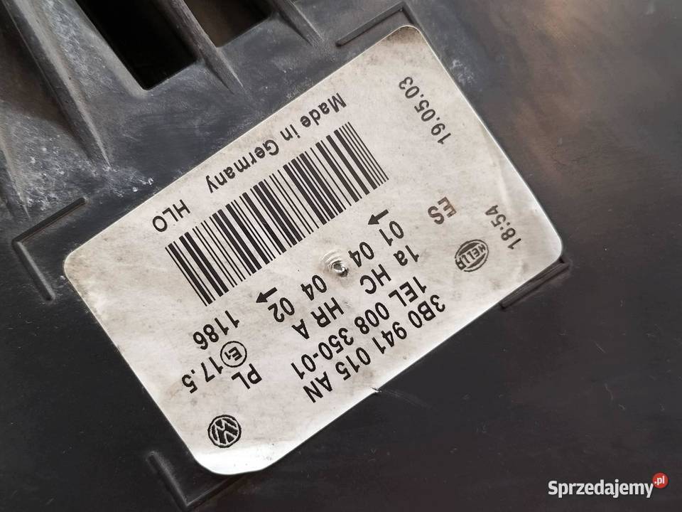 LAMPA PRZÓD LEWA EU LIFT 3B0941015AN VW świętokrzyskie sprzedam