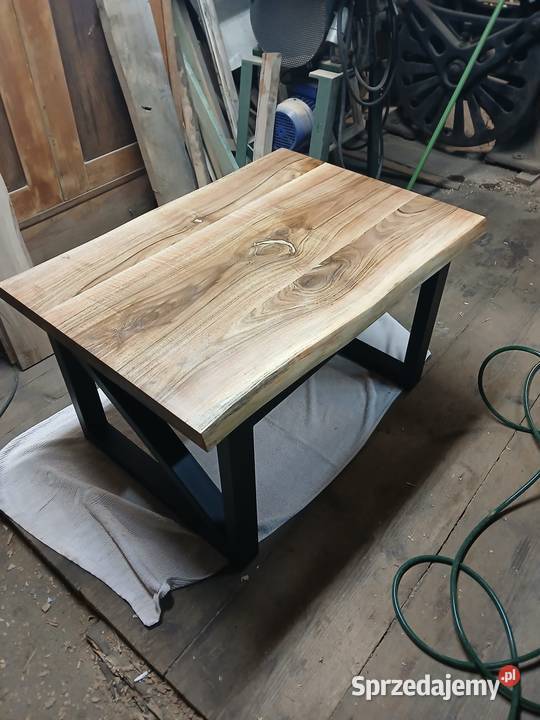 Stolik kawowy orzech loft 54cm śląskie Żory