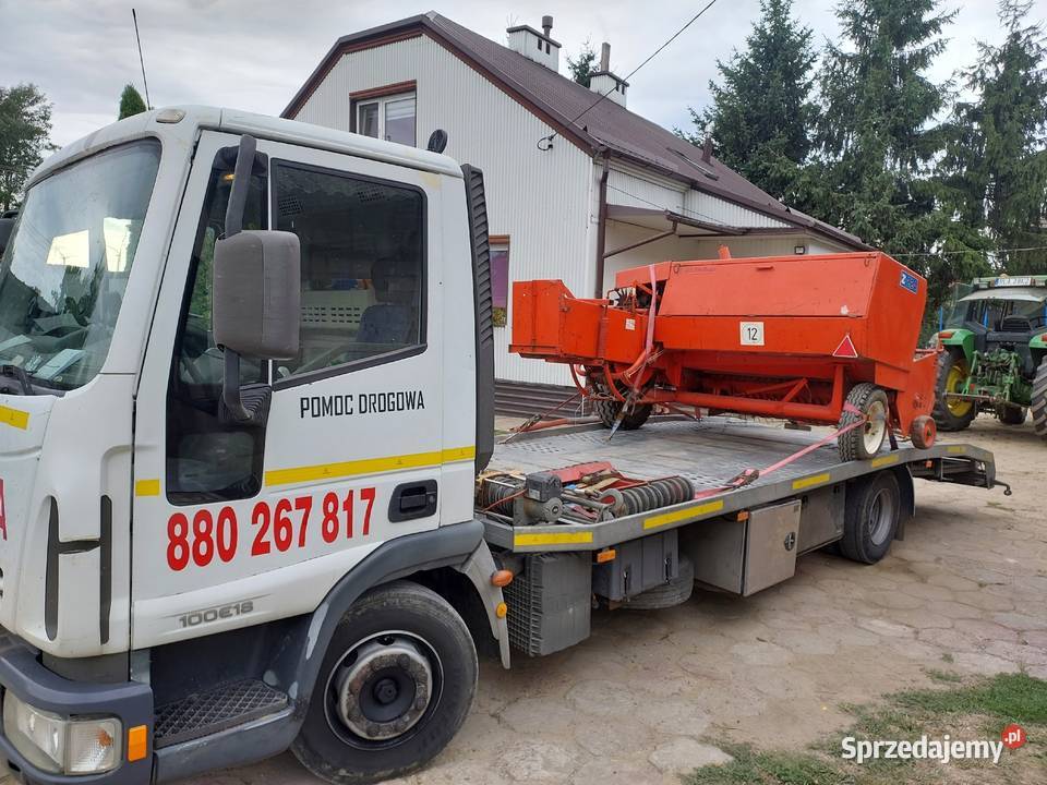 Transport prasa kostkujaca rolująca sipma laweta Tuchów