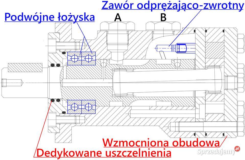 Silnik Hydrauliczny Rozrzutnika Nawozu C330 C360 Solec Kujawski