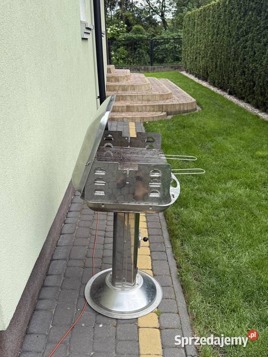 Grill węglowy kolumnowy ze stali nierdzewnej z Zamość sprzedam