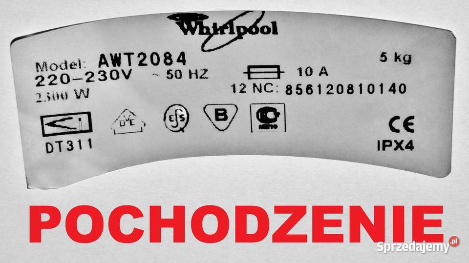 Pompa Plaset 6351130W03A pralki Whirlpool AWT kujawsko-pomorskie Bydgoszcz