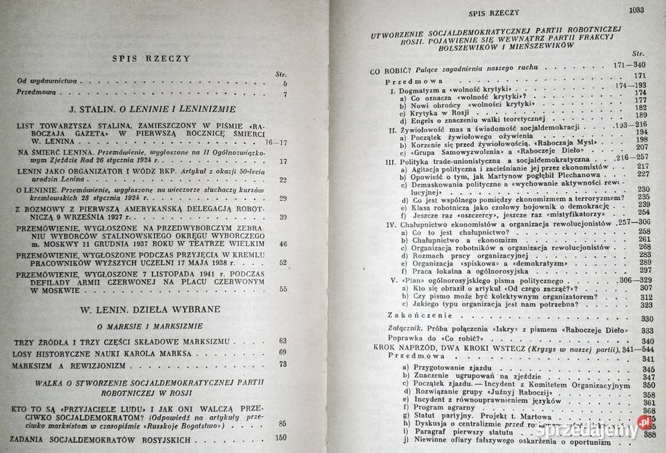 Dzieła Wybrane Tom 1 W I Lenin Chełm