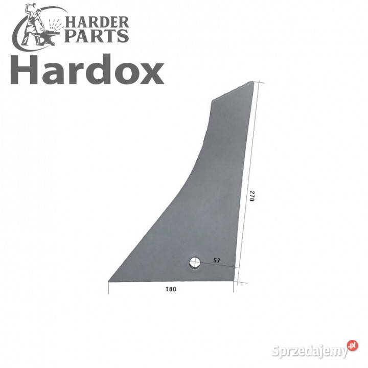 Pierś HARDOX 11676L części do pługa GOIZIN Rolnictwo Suwałki sprzedam