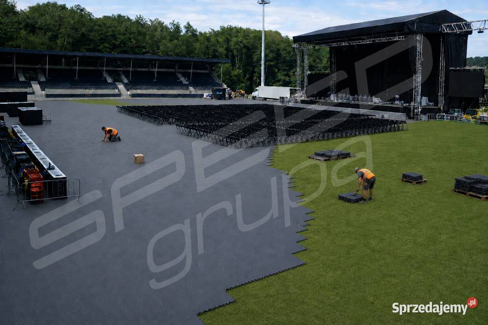 Nawierzchnia ochronna na murawę stadionów i Warszawa